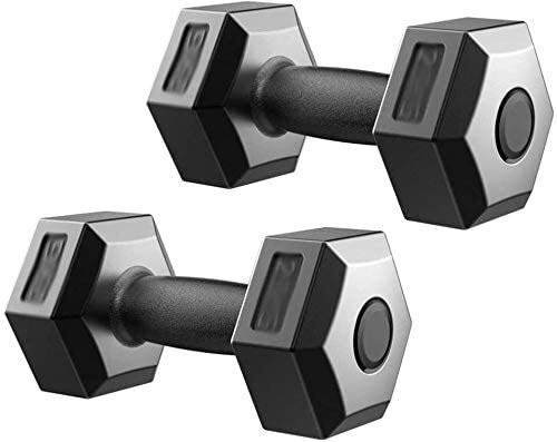 Qinmo Entrenamiento de la Fuerza Fitness Deportivo Mancuernas Mancuernas de Goma Hexagonal Derecho Cubo de alimentación (5 kg-20 kg) Volumen Mancuernas sólido for el hogar de Ejercicio físico Qinmo Entrenamiento de la Fuerza Fitness Deportivo Mancuernas Mancuernas de Goma Hexagonal Derecho Cubo de alimentación (5 kg-20 kg) Volumen Mancuernas sólido for el hogar de Ejercicio físico