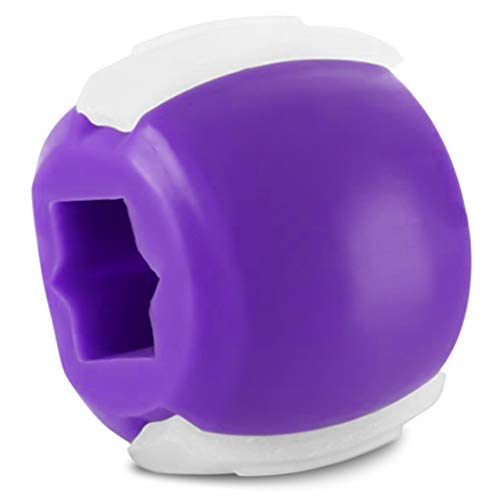 qipuneky Ejercitador de mandibula, Ejercitador de Barbilla, Pelota de Fitness para Barbilla, para Entrenamiento de Músculos Maseteros (Azul + violeta) qipuneky Ejercitador de mandibula, Ejercitador de Barbilla, Pelota de Fitness para Barbilla, para Entrenamiento de Músculos Maseteros (Azul + violeta)