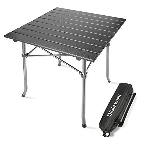 Qisiewell Mesa de Camping Mesa de Playa Plegable de Aluminio al Aire Libre Mesa de Picnic portátil compacta y Ligera para Interiores y Exteriores Camping Picnic Playa Nadar Senderismo Barbacoa Qisiewell Mesa de Camping Mesa de Playa Plegable de Aluminio al Aire Libre Mesa de Picnic portátil compacta y Ligera para Interiores y Exteriores Camping Picnic Playa Nadar Senderismo Barbacoa