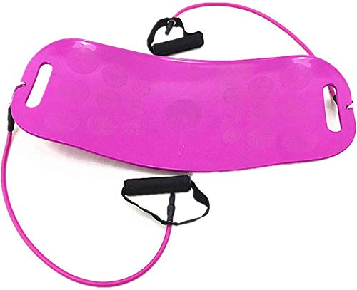 qiuqiu Tablero de Equilibrio de Fitness, Tablero de Entrenamiento de Entrenamiento de Gimnasio de Yoga, Ejercicio de Equilibrio de Entrenamiento de Cuerpo Completo de Pierna Abdominal-Purple