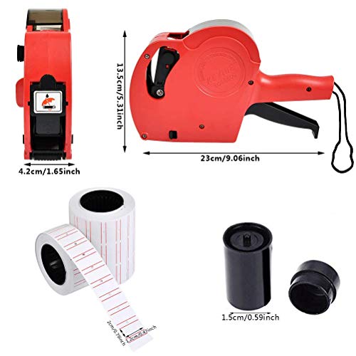 QLOUNI MX-5500 Kit de máquina de pistola de precio con 10000 etiquetas de precio+rueda de tinta QLOUNI MX-5500 Kit de máquina de pistola de precio con 10000 etiquetas de precio+rueda de tinta