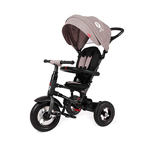 QPLAY Triciclo Evolutivo para Bebés con Ruedas de Aire Rito - Plegable - Gris - De 10 a 36 Meses - Peso máximo soportable 25kg QPLAY Triciclo Evolutivo para Bebés con Ruedas de Aire Rito - Plegable - Gris - De 10 a 36 Meses - Peso máximo soportable 25kg