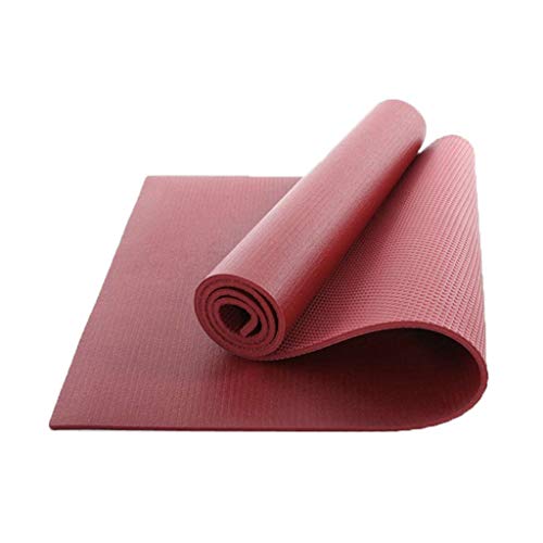 QQCR-A PVC Estera de Yoga Estera de Yoga de Alta Densidad para Ejercicios Gimnasia Extra Gruesa Estiramiento de Gimnasio de 6 mm y Pilates, 183x61 cm (Color : Red) QQCR-A PVC Estera de Yoga Estera de Yoga de Alta Densidad para Ejercicios Gimnasia Extra Gruesa Estiramiento de Gimnasio de 6 mm y Pilates, 183x61 cm (Color : Red)