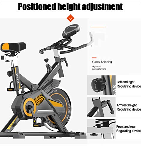 QQLK Bicicleta EstáTica Indoor - Bicicleta De Spinning - Ejercicio Bicicleta Entrenamiento AeróBico, con Pantalla Multifunción