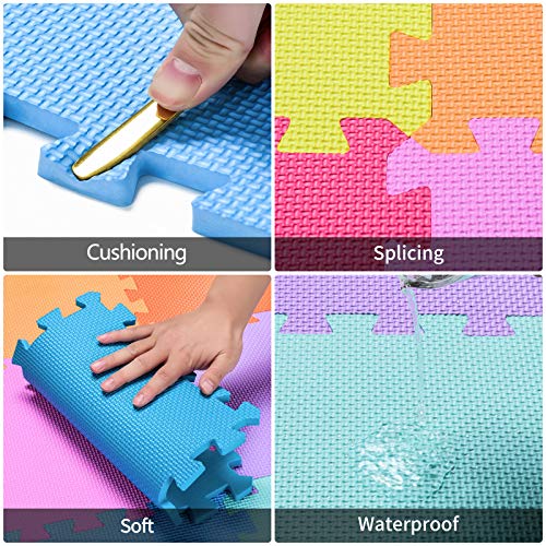 qqpp Alfombra Puzzle para Niños Bebe Infantil - Suelo de Goma EVA Suave. 20 Piezas (30*30*1.0cm), Blanco, Naranja, Rosa, Amarillo, Azul, Verde, Rojo, Morado. QQC-ABCEGHIKb20N qqpp Alfombra Puzzle para Niños Bebe Infantil - Suelo de Goma EVA Suave. 20 Piezas (30*30*1.0cm), Blanco, Naranja, Rosa, Amarillo, Azul, Verde, Rojo, Morado. QQC-ABCEGHIKb20N
