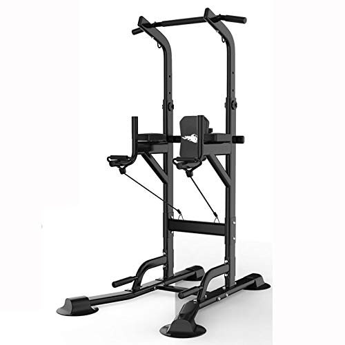 QQYYY Torre Multifuncional, Power Tower, Pull Up Fitness, Estación De Musculación, Torre De Entrenamiento Multifuncional, Torre De Gimnasio con Barra De Flexiones Y Dips, Carga Máxima 900 Kg,Negro QQYYY Torre Multifuncional, Power Tower, Pull Up Fitness, Estación De Musculación, Torre De Entrenamiento Multifuncional, Torre De Gimnasio con Barra De Flexiones Y Dips, Carga Máxima 900 Kg,Negro