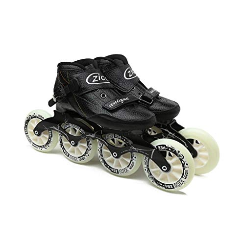 QSs-Ⓡ Rodillos Profesionales para Adultos, 4 * 90-110MM Ruedas Patines Profesionales DE Carbono para Mujeres Negro Patines DE Velocidad EN LÍNEA Azul Rojo QSs-Ⓡ Rodillos Profesionales para Adultos, 4 * 90-110MM Ruedas Patines Profesionales DE Carbono para Mujeres Negro Patines DE Velocidad EN LÍNEA Azul Rojo
