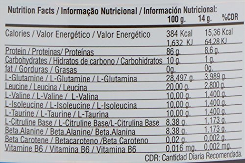 Quamtrax BCAA 4 en polvo Sabor Limón - 325 gr