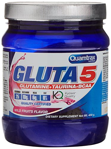 Quamtrax Gluta 5 en polvo Sabor Frutas del Bosque - 400gr