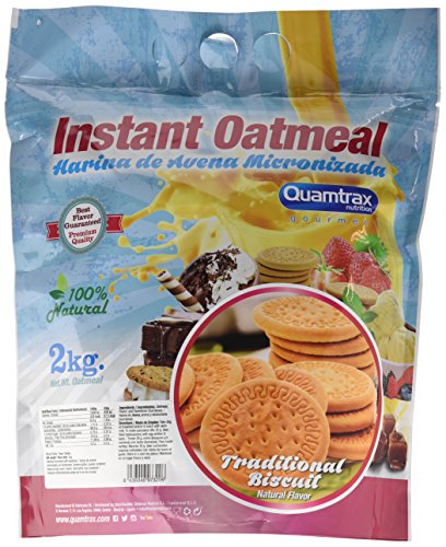 Quamtrax Gourmet Avena Instantánea en polvo, Sabor Galleta Tradicional - 2000 gr