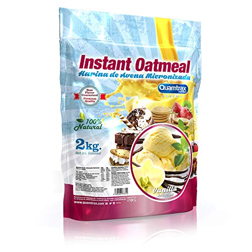 Quamtrax Gourmet Avena Instantánea en polvo, Sabor Vainilla - 2000 gr Quamtrax Gourmet Avena Instantánea en polvo, Sabor Vainilla - 2000 gr