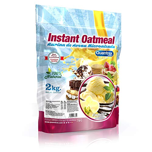 Quamtrax Gourmet Avena Instantánea en polvo, Sabor Vainilla - 2000 gr