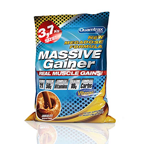 Quamtrax Massive Gainer Sabor Chocolate - 3,7 Kg Quamtrax Massive Gainer Sabor Chocolate - 3,7 Kg
