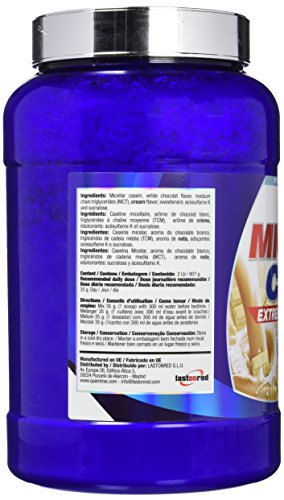 Quamtrax Micellar Casein Sabor Chocolate Blanco- 907 gr