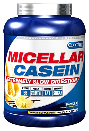 Quamtrax Micellar Casein Sabor Vainilla - 2267 gr Quamtrax Micellar Casein Sabor Vainilla - 2267 gr