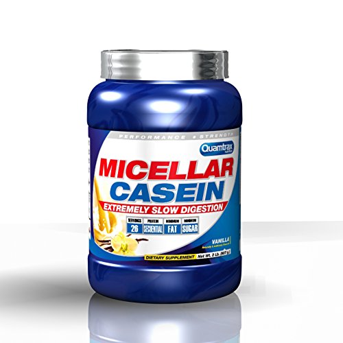 Quamtrax Nutrition Micellar Casein, Sabor Vainilla con Canela - 907 gr