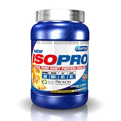 Quamtrax Proteina ISOPRO CFM Sabor Cookies & Cream - 907 gr