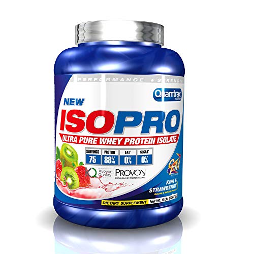 Quamtrax Proteina ISOPRO CFM Sabor Fresa y Kiwi - 2267 gr