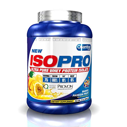 Quamtrax Proteina ISOPRO CFM Sabor Mango y Fruta de la Pasión - 2267 gr