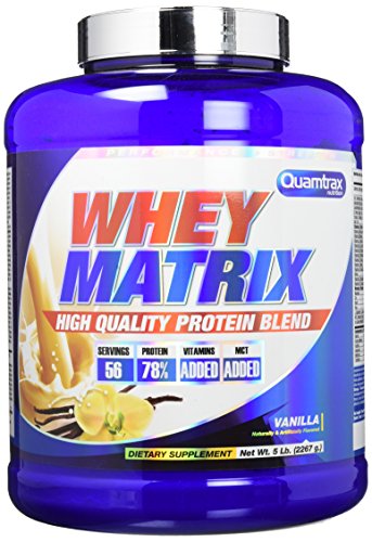 Quamtrax Whey Matrix Sabor Vainilla con Canela - 2267 gr Quamtrax Whey Matrix Sabor Vainilla con Canela - 2267 gr