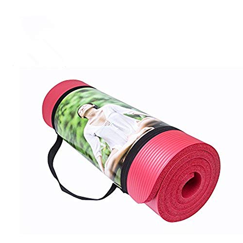 QUBABOBO Colchonetas de Yoga 15mm Gruesa Antideslizante Esterilla para Ejercicio Pilates Fitness Workout y Gimnasia con bolsa de transporte y correa QUBABOBO Colchonetas de Yoga 15mm Gruesa Antideslizante Esterilla para Ejercicio Pilates Fitness Workout y Gimnasia con bolsa de transporte y correa
