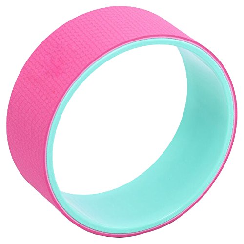 QUBABOBO - Rueda de Yoga, con un diseño Muy Resistente,para Realizar estiramientos, para Realizar posturas de Yoga, Realizar Ejercicios de flexión de Columna o la Postura del Puente, Rosa QUBABOBO - Rueda de Yoga, con un diseño Muy Resistente,para Realizar estiramientos, para Realizar posturas de Yoga, Realizar Ejercicios de flexión de Columna o la Postura del Puente, Rosa