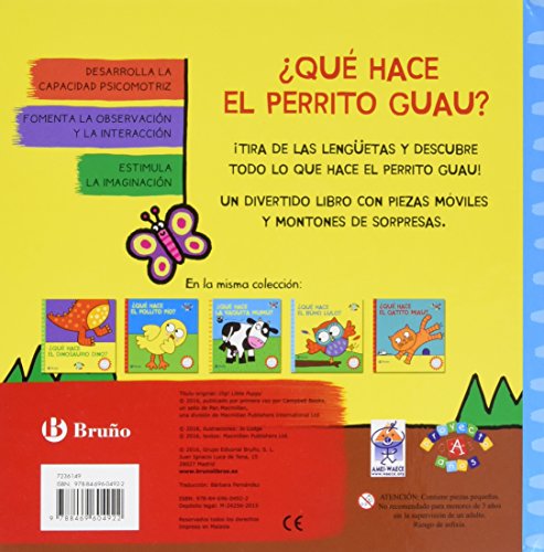 ¿Qué hace el perrito Guau? (Castellano - A Partir De 0 Años - Proyecto De 0 A 3 Años - Libros Manipulativos)