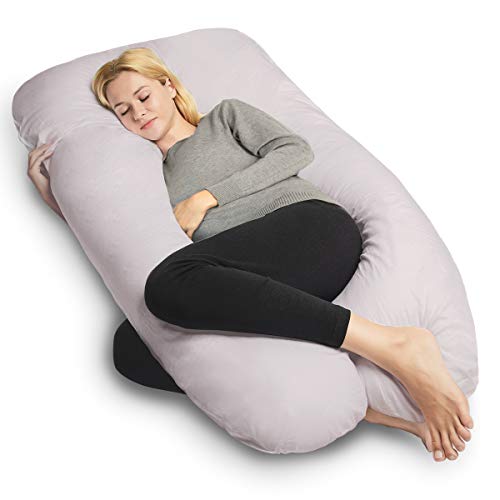Queen Rose - Almohada de cuerpo completo para embarazos y almohada de maternidad con funda reemplazable y lavable, algodón Poliéster. poliéster, Algodón, Gris, 150 x 80 cm Queen Rose - Almohada de cuerpo completo para embarazos y almohada de maternidad con funda reemplazable y lavable, algodón Poliéster. poliéster, Algodón, Gris, 150 x 80 cm