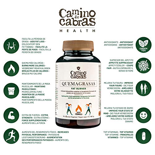 Quemagrasas potente para Adelgazar. Fat Burner de Alto impacto. Antioxidante natural. Nueva Fórmula Registrada con Elevada concentración de activos, Vitaminas y Minerales. Quemagrasas potente para Adelgazar. Fat Burner de Alto impacto. Antioxidante natural. Nueva Fórmula Registrada con Elevada concentración de activos, Vitaminas y Minerales.