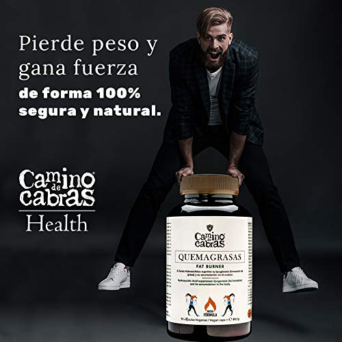 Quemagrasas potente para Adelgazar. Fat Burner de Alto impacto. Antioxidante natural. Nueva Fórmula Registrada con Elevada concentración de activos, Vitaminas y Minerales.