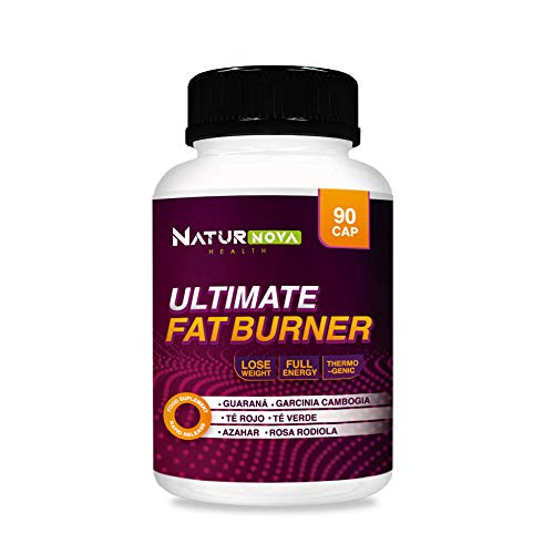 Quemagrasas, termogénico, saciante del apetito y estimulante del metabolismo | Con garcinia cambogia + té verde + guaraná + té rojo | Fórmula adelgazante eficaz | Ingredientes naturales | 90 cápsulas Quemagrasas, termogénico, saciante del apetito y estimulante del metabolismo | Con garcinia cambogia + té verde + guaraná + té rojo | Fórmula adelgazante eficaz | Ingredientes naturales | 90 cápsulas