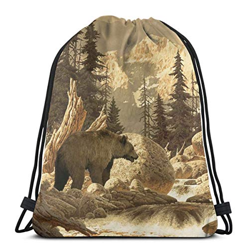 QUEMIN Happy Easter Bolsa con cordón, Bear River Forest Tote Mochila Mochila para niños Gimnasio Saco Bolsa para Senderismo Yoga Jersey Bolsa de Almacenamiento QUEMIN Happy Easter Bolsa con cordón, Bear River Forest Tote Mochila Mochila para niños Gimnasio Saco Bolsa para Senderismo Yoga Jersey Bolsa de Almacenamiento