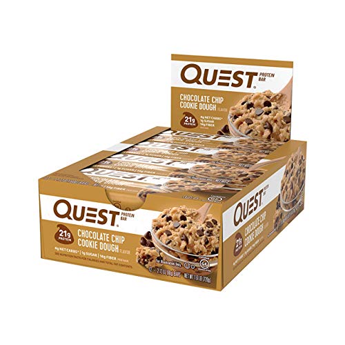 Quest Nutrition Quest Bars Chocolate Chip Cookie Dough - 12 Barras Quest Nutrition Quest Bars Chocolate Chip Cookie Dough - 12 Barras