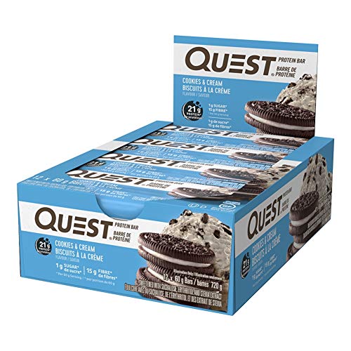 Quest Nutrition Quest Bars Cookies & Cream - 12 Barras Quest Nutrition Quest Bars Cookies & Cream - 12 Barras