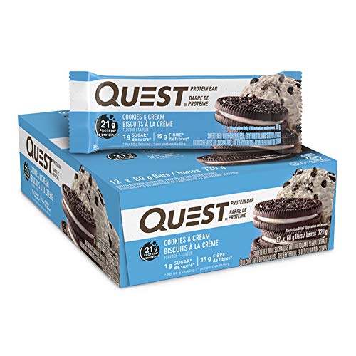 Quest Nutrition Quest Bars Cookies & Cream - 12 Barras Quest Nutrition Quest Bars Cookies & Cream - 12 Barras