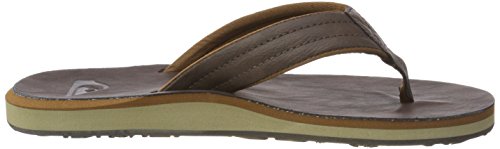 Quiksilver Carver Nubuck-Sandals For Men, Zapatos de Playa y Piscina Hombre, Marrón (Demitasse-Solid Ctk0), 42 EU