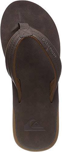 Quiksilver Carver Nubuck-Sandals For Men, Zapatos de Playa y Piscina Hombre, Marrón (Demitasse-Solid Ctk0), 42 EU