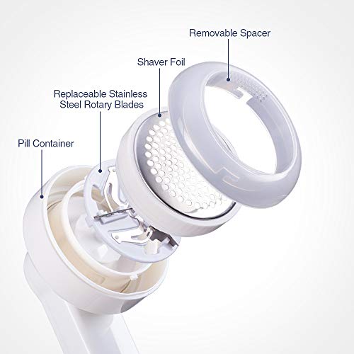 Quitapelusas, máquina de Afeitar de Tela Recargable con Cable USB y 3 Cuchillas giratorias Incluidas, removedor de Pelusas portátil Bobble para Quitar Las píldoras de Ropa, Borla, Pelusas