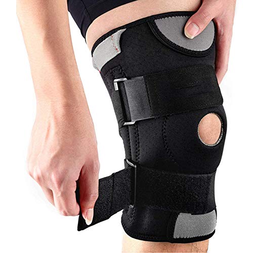 QWET Rodilleras Deportivas EláSticas De Neopreno, con 2 Sujetadores Y 4 Protectores Deportivos Estables De Metal, Se Pueden Utilizar para Voleibol, Baloncesto Y Otros Deportes,XL QWET Rodilleras Deportivas EláSticas De Neopreno, con 2 Sujetadores Y 4 Protectores Deportivos Estables De Metal, Se Pueden Utilizar para Voleibol, Baloncesto Y Otros Deportes,XL