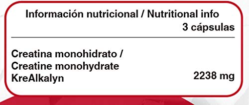 QXN New Kre-Alkalyn para el incremento de la masa muscular – Creatina alcalina para retrasar la fatiga muscular e incrementar el rendimiento deportivo – Creatina monohidratada con sodio – 120 cápsulas