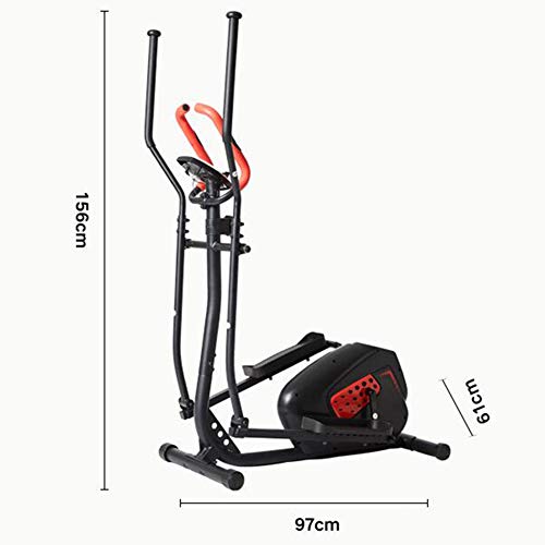 QZAA-Inicio Bicicleta Elíptica Bicicleta Giratoria con Monitor de Frecuencia Cardíaca Entrenador de Ejercicios Abdominales Equipo de Ejercicios Aeróbicos Entrenador de Ejercicios