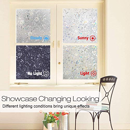rabbitgoo 3D Vinilo para Ventanas Translucido Privacidad Vinilo Cristal Pegatina Sin Pegamento Adherencia Electrostática Anti UV Decorativos para Puertas Cristal Cocina Baño Oficina Salón 90x200CM rabbitgoo 3D Vinilo para Ventanas Translucido Privacidad Vinilo Cristal Pegatina Sin Pegamento Adherencia Electrostática Anti UV Decorativos para Puertas Cristal Cocina Baño Oficina Salón 90x200CM