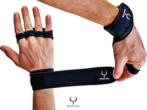 Raging Bull Guantes Gimnasio Hombre Mujer, calleras para Crossfit, guantillas Gym Transpirable, Antideslizantes, para Levantamiento de Pesas, calistenia, agarraderas Fitness con muñequeras Gym (M) Raging Bull Guantes Gimnasio Hombre Mujer, calleras para Crossfit, guantillas Gym Transpirable, Antideslizantes, para Levantamiento de Pesas, calistenia, agarraderas Fitness con muñequeras Gym (M)
