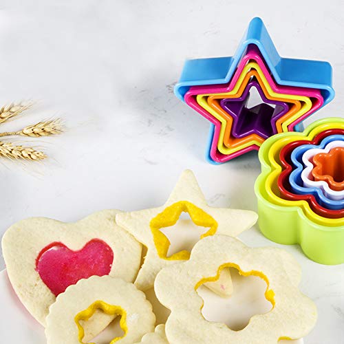 RAIN QUEEN Juego de 35 moldes para galletas, sándwich (multicolor)