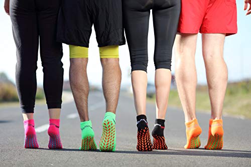 Rainbow Socks - Hombre Mujer Calcetines Antideslizantes de Deporte - 2 Pares - Negro Azul - Talla 42-43 Rainbow Socks - Hombre Mujer Calcetines Antideslizantes de Deporte - 2 Pares - Negro Azul - Talla 42-43