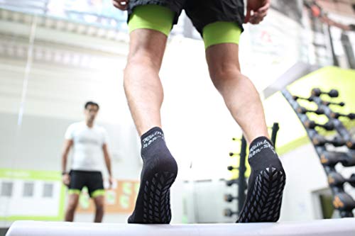 Rainbow Socks - Hombre Mujer Deporte Calcetines Antideslizantes ABS de Algodón - 2 Pares - Naranja Verde - Talla 36-38 Rainbow Socks - Hombre Mujer Deporte Calcetines Antideslizantes ABS de Algodón - 2 Pares - Naranja Verde - Talla 36-38