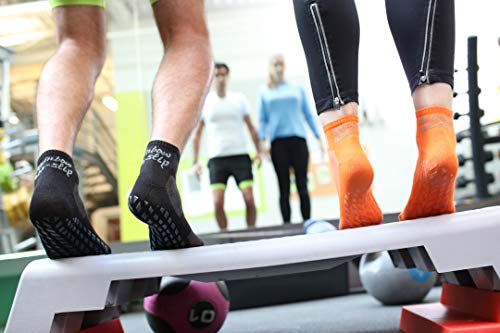 Rainbow Socks - Hombre Mujer Deporte Calcetines Antideslizantes ABS de Algodón - 2 Pares - Negro - Talla 39-41 Rainbow Socks - Hombre Mujer Deporte Calcetines Antideslizantes ABS de Algodón - 2 Pares - Negro - Talla 39-41