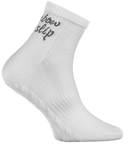 Rainbow Socks - Niño Niña Deporte Calcetines Antideslizantes ABS de Algodón - 4 Pares - Blanco Gris Azul Negro - Talla 30-35 Rainbow Socks - Niño Niña Deporte Calcetines Antideslizantes ABS de Algodón - 4 Pares - Blanco Gris Azul Negro - Talla 30-35