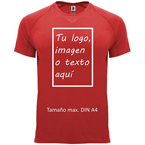 rainUP – Camiseta Técnica Personalizable – Camiseta Deportiva Running Hombre y Niño - Manga Corta – Impresión Directa (DTG) – Puedes añadir tu Frase, Logo o Imagen Personalizada