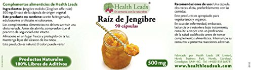 Raíz de Jengibre 500mg x 90 cápsulas (100% libre de aditivos) Raíz de Jengibre 500mg x 90 cápsulas (100% libre de aditivos)